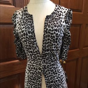 INC Ladies sweater size S leopard print